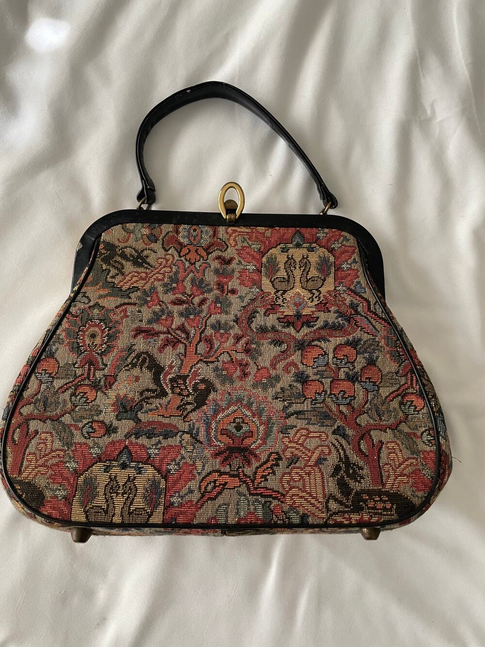 vintage Morris Moskowitz Tapestry MCM purse handbag pocketbook